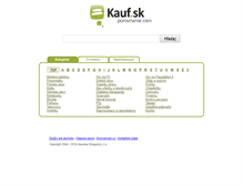 Tablet Screenshot of kauf.sk